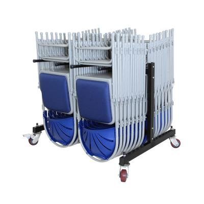 China Low Warehouse Disassembled Single Size 2 Tiers Hanging Folding Chair Trolley for sale