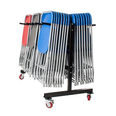 China Low Height 3 Tiers Warehouse Single Tiers Carbon Steel Disassembled Folding Chair Hanging Cart for sale