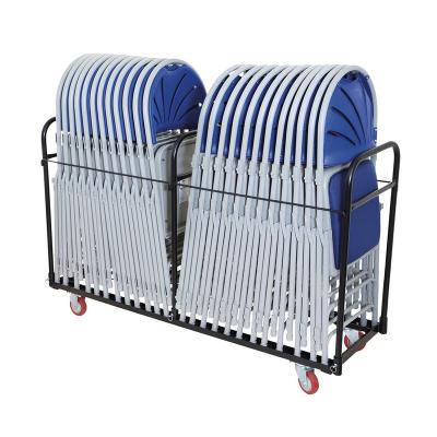 China Warehouse Carbon Steel Rack Disassembled Upright Folding Chair Trolley for sale