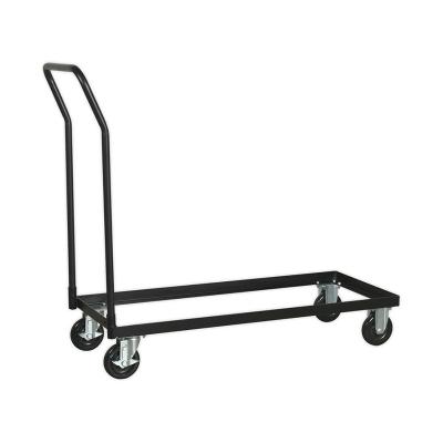 China Industrial Heavy Duty Steel Banquet Folding Chair Trolley Disassembled Stackable Cart for sale