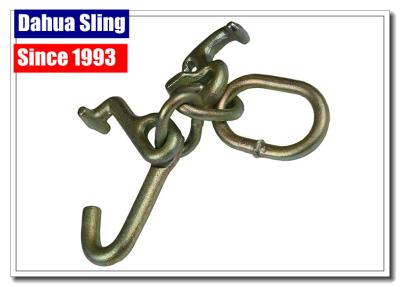 China Tow Strap Accessories Steel Ratchet Strap Hooks , Vehicle Tie Down Hooks for sale