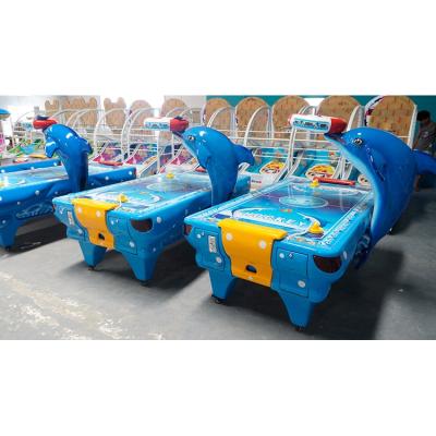 China FRP Dolphin Game Machine Table Air Hockey With Scoreboard for sale