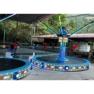 중국 Modern Game Center Park Amusement 4 People Bounce Bungee Trampoline 6 Meters In Diameter 판매용