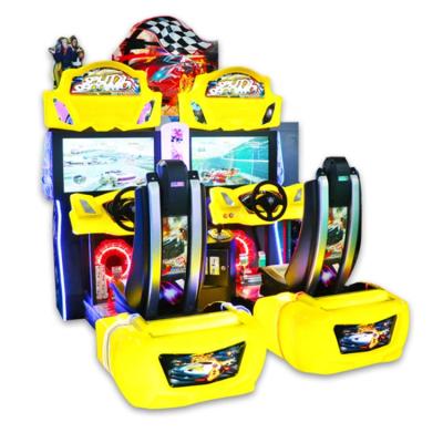 China Outdated Hardware Coin pperated Car Racing Video Simulator Arcade Game Machine Te koop