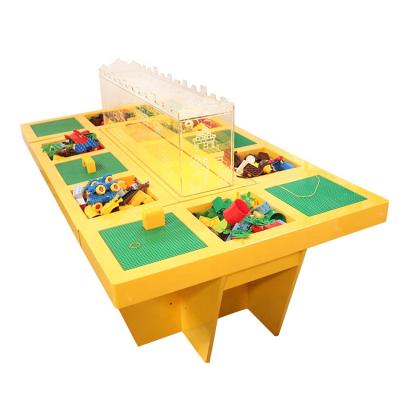 China Building Toy Wood Products Kids Big Size Desk For Blocks Kids Table for sale