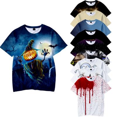 China Wholesale Custom QUICK DRY Halloween Series T-shirt Mens Summer T-shirt Cotton T-shirt Premium Anime for sale