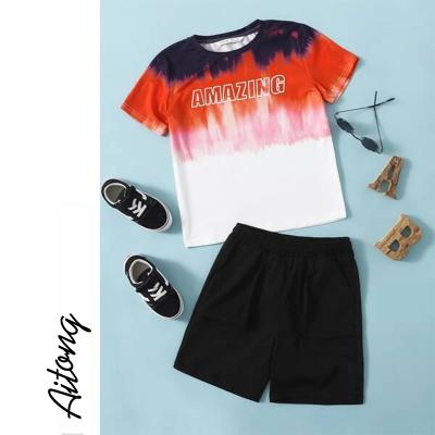 China Casual Summer Set 2021 Boy Clothes Custom Made Shorts And Shirt Set Boys Clothing Sets for sale