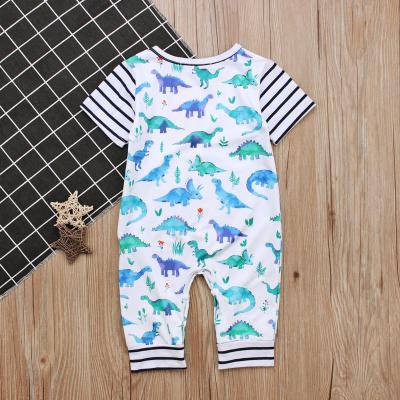 China Lovely Summer Baby Boy Clothes Dinosaur Romper Baby Clothes Rompers Boy's Clothing Romper for sale