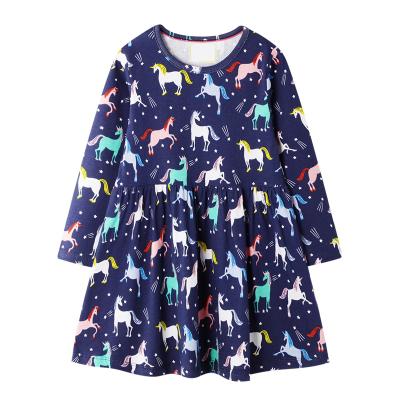 China Factory direct sales good quality Unicorn Cotton Comfortable Girls breathable T-shirt dress for sale