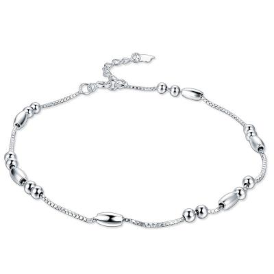 China New Arrivals CLASSIC Custom Dolphin and Heart Shape 925 Sterling Silver Anklet Foot Jewelry For Women for sale