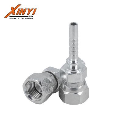 China 74 Degree Stainless Steel 26711D JIC Female Carbon Steel Cone Seat Double Hex JIC Hydraulic Fittings For Excavator for sale