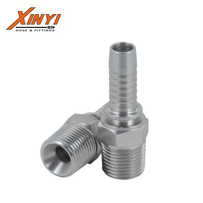 China Large NPT Carbon Steel Stock Galvanized Stainless Steel Wire Hydraulic Hose Fitting For Excavator for sale