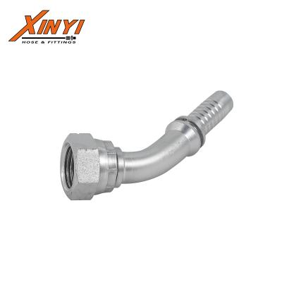 China Factory supply carbon steel stainless steel hydraulic bsp female 45 degree elbow fittings for sale