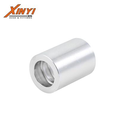 China Construction Machinery Hydraulic Rubber Hose Sleeve Connector 4SP/4S/R12 Hydraulic Ferrule for sale