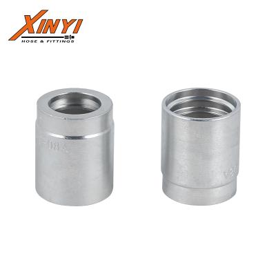 China Construction Machinery CARBON STEEL FERRULE FOR R1 HOSE HYDRAULIC FERRULE FITTINGS for sale