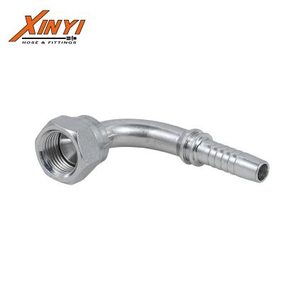 China Carbon Steel Stainless Steel 90 Elbow Jic Female 74 Cone Seat Hose Fittings for sale