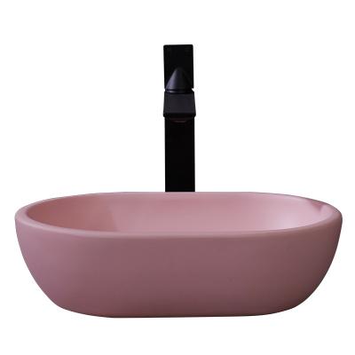 China 2021 Eco-friendly New Design Bathroom Washing Hand Basin Color Art Wash Basin for sale