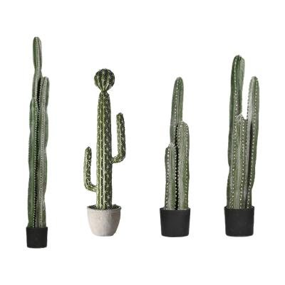 China Wholesale Large Size Artificial Plant Art Decor Make Long Cactus Large Potted for sale