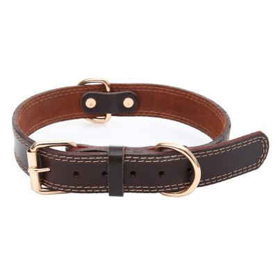 China Personalized Classic Padded Leather Pet Collars For Cats Puppy Small Medium Dogs for sale