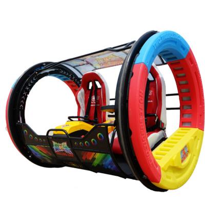 China Wholesale Price Plastic 2 Players 360 Degree Rotate Electric Car Happy Rolling Moonwalk For Indoor for sale