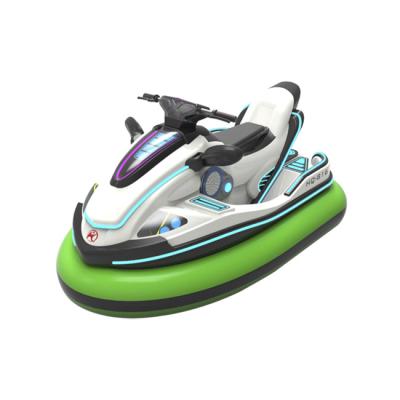 China New Launch 24V Fiberglass Rides On Electric Motorboat Shape Bumper Car Other Amusement Park Products for sale