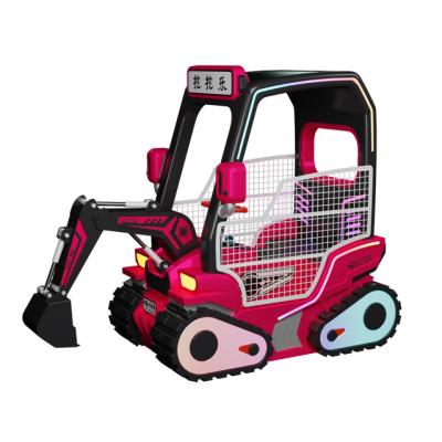 China Hardware+Fiberglass Amusement Rides Coin Operated Game Treasure Machine Mini Excavator Digger Ride On Car For Sale for sale