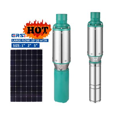 China Family Homes 1 Hp 2 Inch 5 Inch High Quality 48v 72v DC Brushless Mini Solar Water Pump For Agriculture In Big Flow for sale