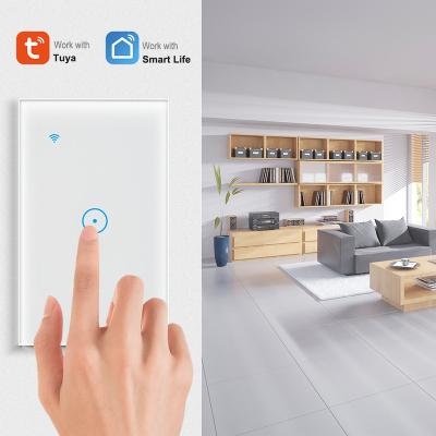 China USA Hot Selling 3 Band USA. Australian and Mexico standard touch switch wifi WIFI zigbee wall touch smart switch for sale