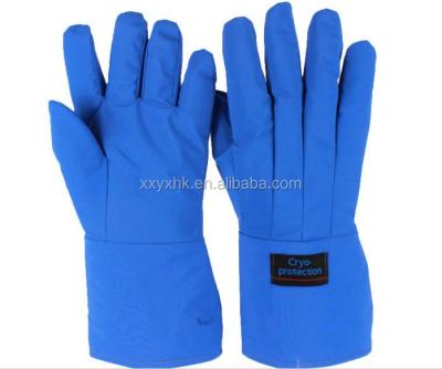 China High Quality Durable Low Temperature Liquid Nitrogen Leather Cold Resistant Protective Gloves for sale