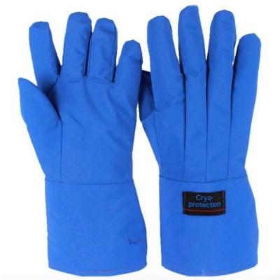 China Liquid Nitrogen Gloves Manufacturer Anti-Liquid Blue Nitrogen Temperature Hand Protection Supplies Anti-Low for sale