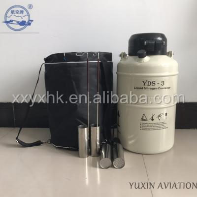 China Sperm Dewar Animal Production Embryo Transfer Use Liquid Nitrogen Cryopreservation Tank With Protect Jacket for sale