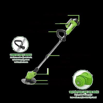 China Lithium Battery Cordless Lawn Mowers Grass Cutter String Filling Portable Handheld Trimmer for sale