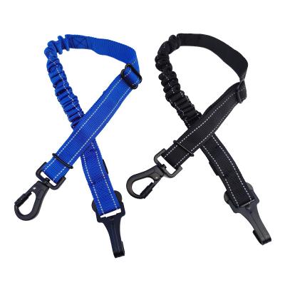 China Thoughtful Support All Adjustable Dog Cat Car Seat Belt Safety Car Leads Vehicle Breathable Explosion Proof Choke Dog Seat Belt for sale