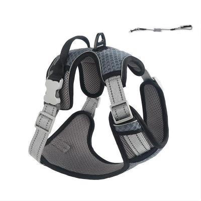 China Custom Made High Quality Adjustable Viable Absorb Sweat Breathable 3D Mesh Pet Cooling Harness Dog Vest For Dogs for sale