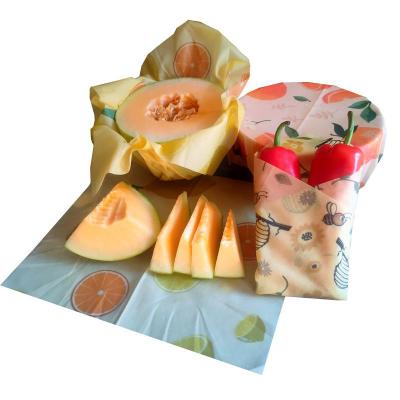 China Eco-Friendly Amazon Selling Custom Food Grade Storage Eco Friendly Reusable Beeswax Food Wraps for sale