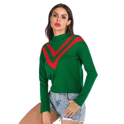 China 2021 Autumn New Round Neck Sweater Long Sleeve Loose Knitted Bottom Women Sweater Winter for sale