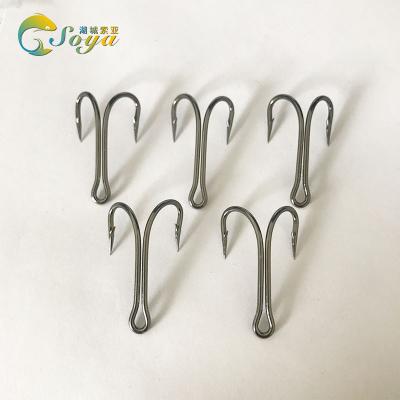 China Outdoor Fishing Activity Fishing Double Hook High Carbon Steel Double Hook for sale