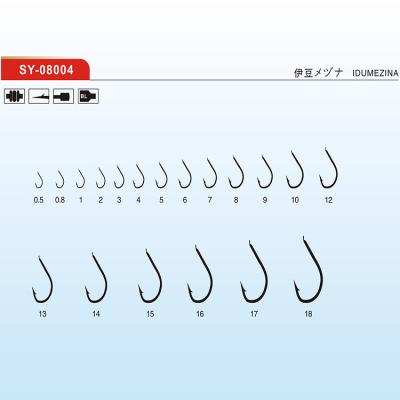 China SY-08004 Japan fishing activity outdoor high carbon steel flat hooks for wholesale for sale