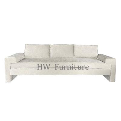 China Sofa Chair Hot Sale New Design Living Room Furniture 3seats Fabric Sofa / White Velvet Sofa for sale