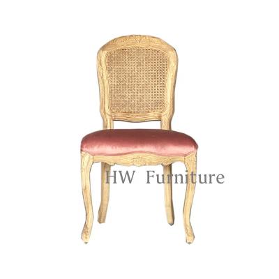 China Hot sale new products dining room furniture/rattan back fabric rattan dining chair for sale