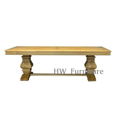 China New Color Dining Room Style Customized Furniture Size And Model Customized Top Table/Solid Wood/Timber Dining Table for sale