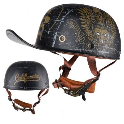 China Lightweight Adjustable Helmet Halley Retro Classic Helmet German Style Open Face Helmet for sale