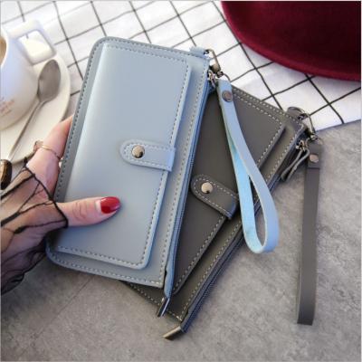 China Wholesale Waterproof Multi-Function Multi-Functional Student Wallet Buckle Zipper Clutch Bag Multi-Card Zipper Bag Mobile Phone Bag for sale