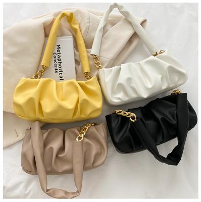 China Fashion 2021 Summer New Fashion Retro Cloud Fold Bag Women's Single Shoulder Bag for sale