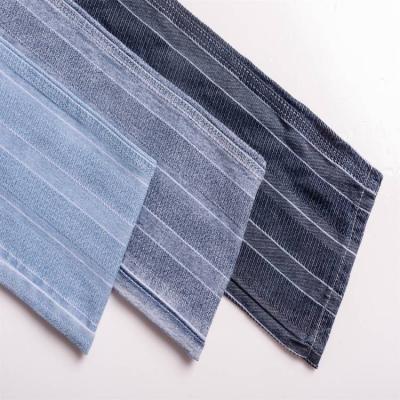 China Breathable 2022New Indigo Jacquard Denim Fabric High Quality 100%cotton Denim Fabric for sale