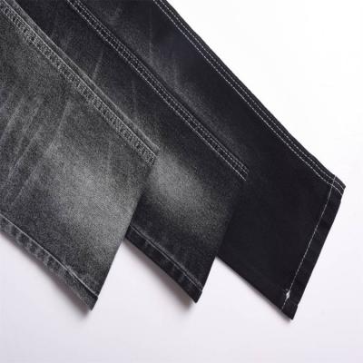 China Breathable Jet Black Denim Fabric High Quality Modern Denim 70% Cotton 70% Stock Fabric for sale