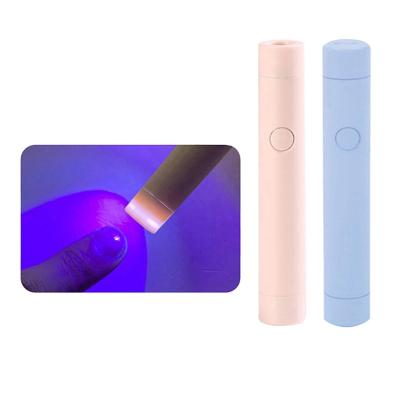 China Art Beauty Home DIY simple design logo finger nail dryer custom mini pink sun blue gel rechargeable led finger nail dryer for sale