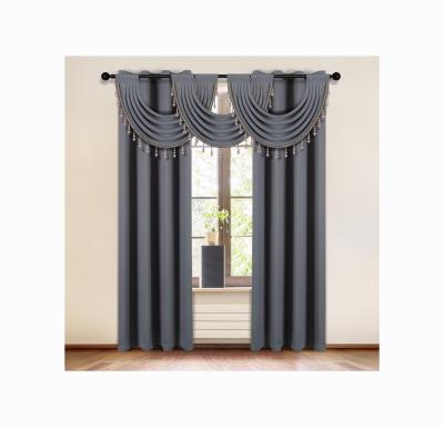 China Blackout exported good quality and cortines Para sala designs Dark Gray Curtain luxury for windows for sale