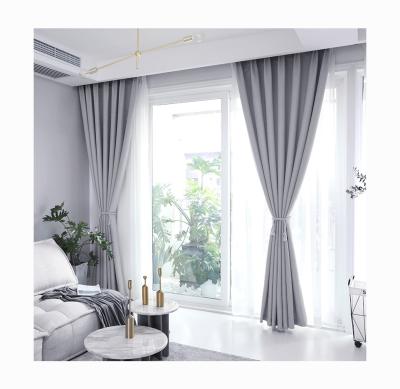 China Blackout Blackout Blackout OEM Service Bestselling Custom Canvas Gray Ready Made Curtains For Living Room for sale