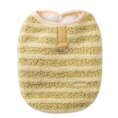 China High Quality Sustainable Traction Cool Striped Cat Small And Medium Dog Pet Warm Two Piece Vest for sale